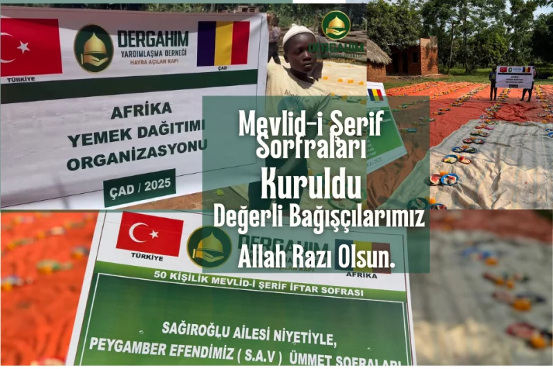 Mevlidi Şerif Sofraları Kuruldu